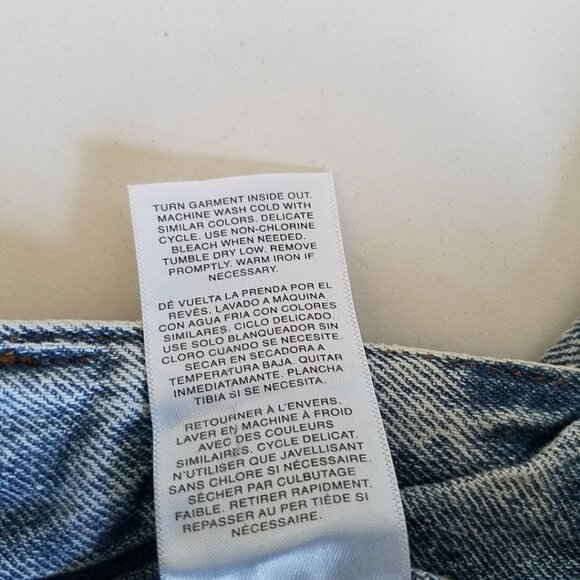 Habitual High Waisted Wide Leg Light Washed Denim Size 28 - Picture 11 of 11